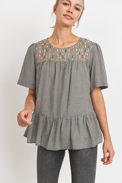 Marissa Smocked Charm Top