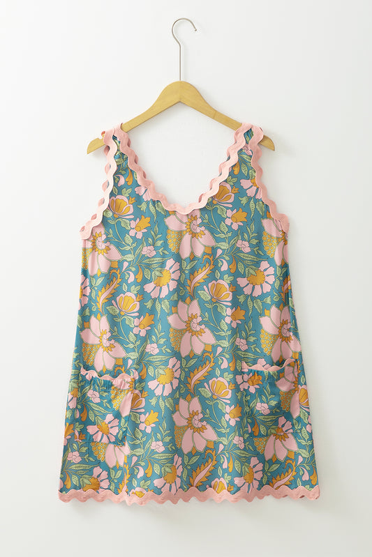 Floral Shift Mini Dress