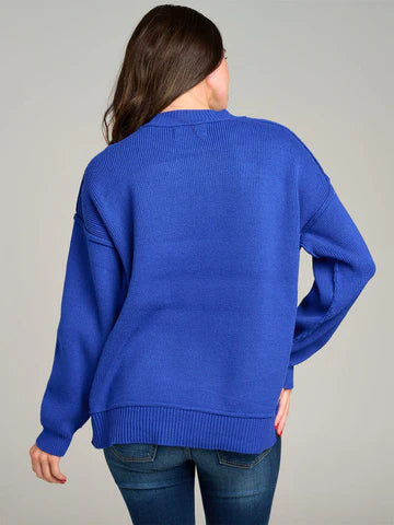Blue Knit Sweater