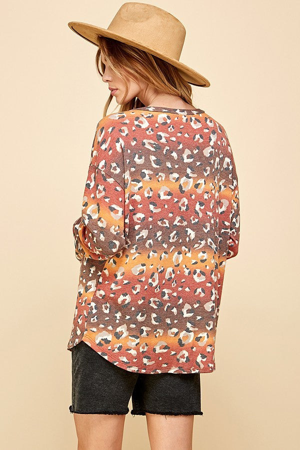 Cheetah Long Sleeve Top