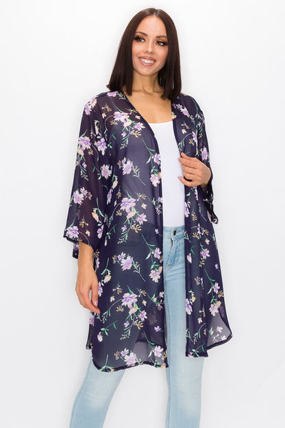 Lainey Floral Sheer Cardigan
