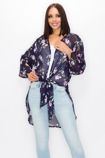 Lainey Floral Sheer Cardigan