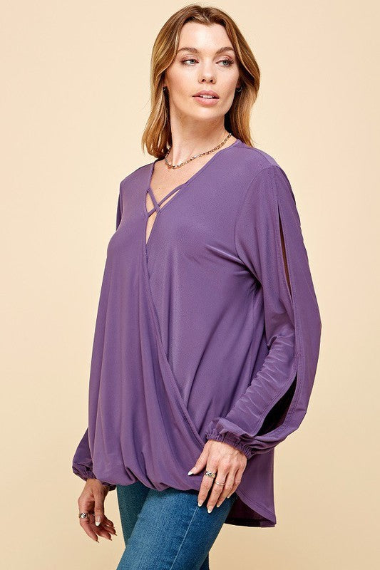Breezy Blouse Purple