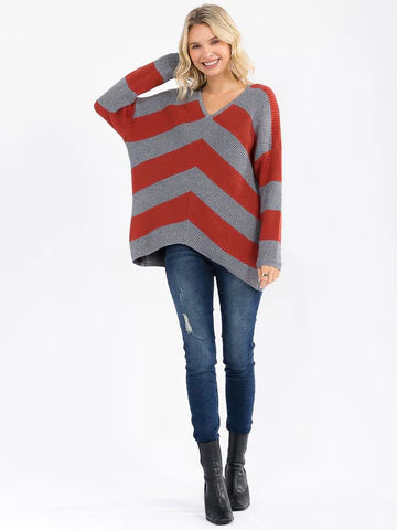 Red Striped Sweater